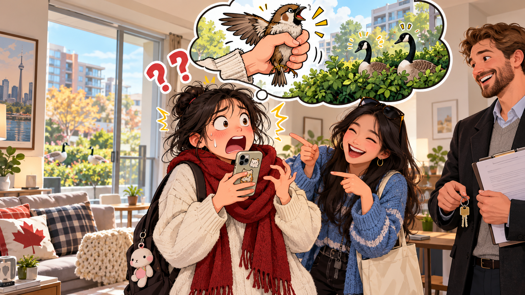 美剧说英语：a bird in the hand is worth two in the bush - 加拿大租房时朋友说“手里一只鸟”，我真的开始找鸟了……