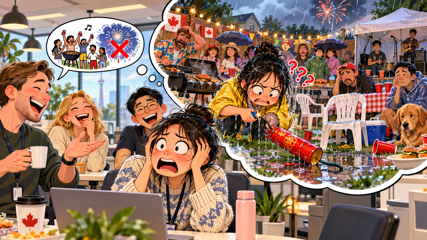 美剧学英语:A damp squib - 加拿大邻居说聚会是“a damp squib”,我差点问他谁把烟花弄湿了……