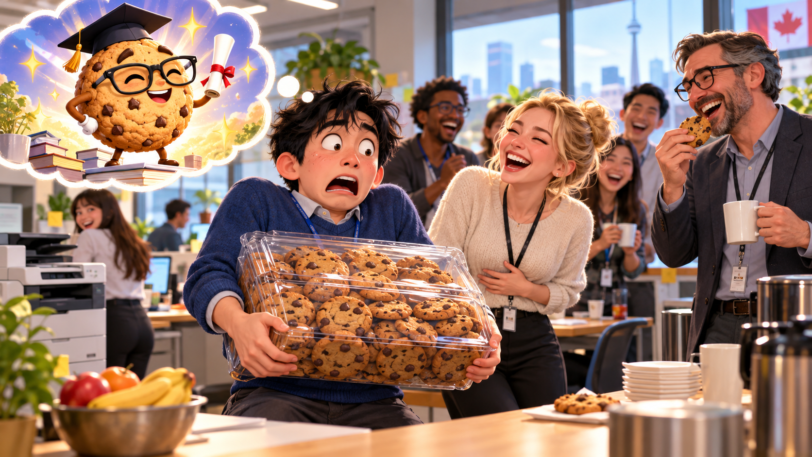 美剧说英语：a smart cookie - 加拿大办公室同事夸我“a smart cookie”，我第二天真带了一盒饼干上班……