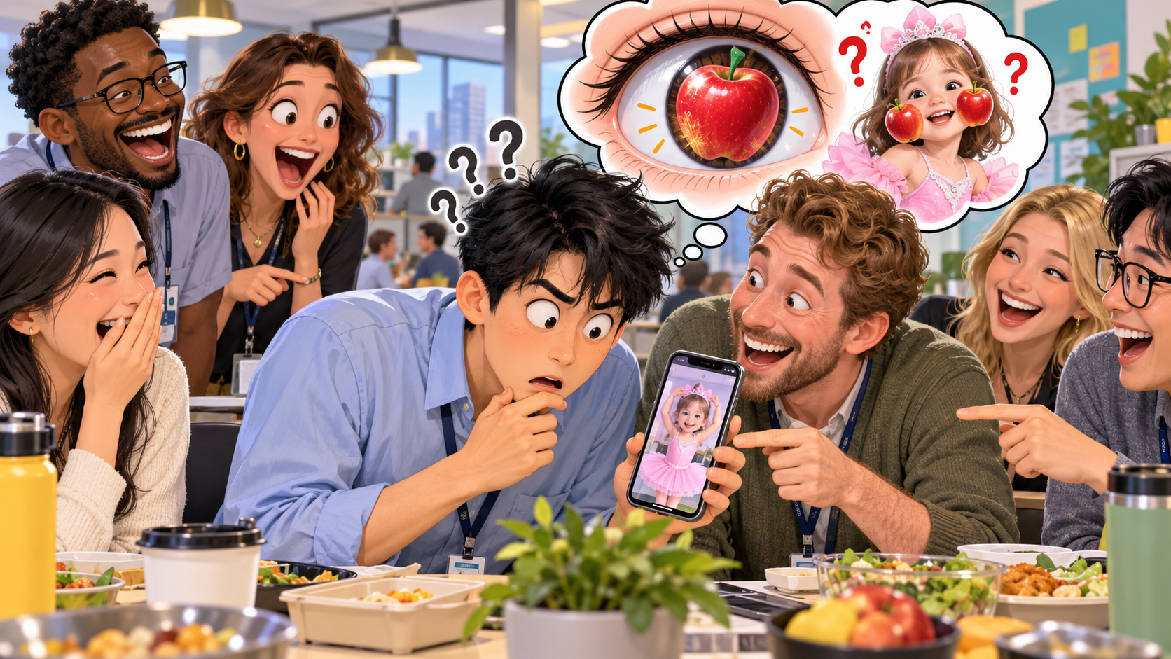 美剧学英语：apple of my eye - 加拿大办公室午休，同事说女儿是“我眼里的苹果”，我还认真看了照片……