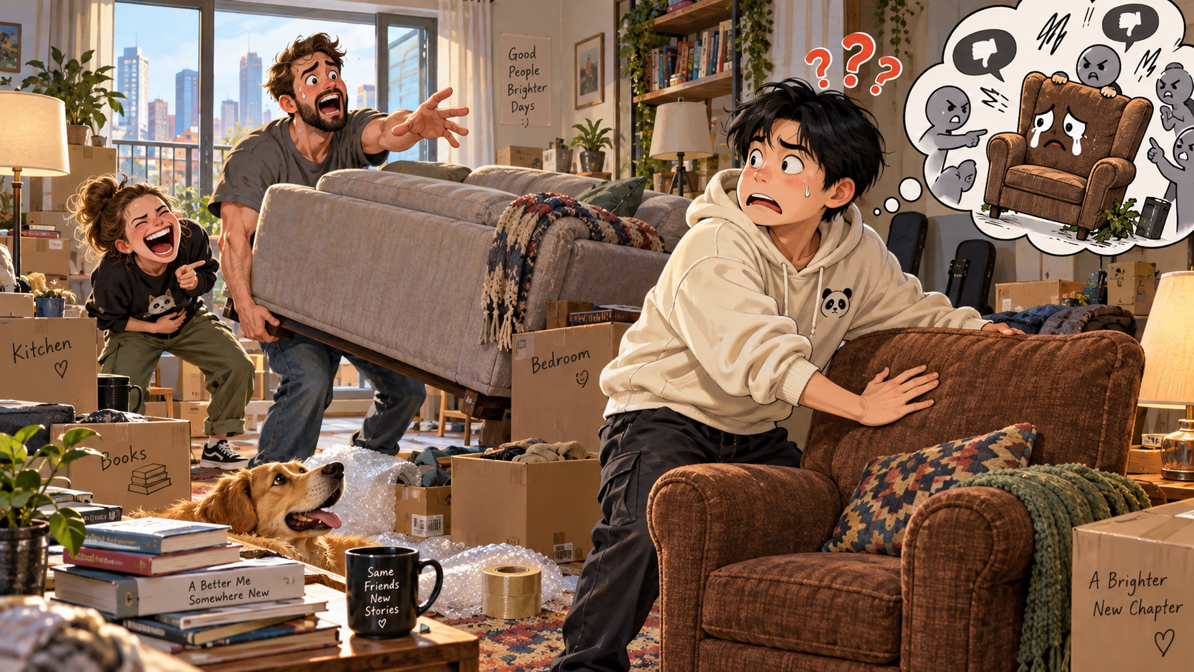美剧学英语：arm chair critic - 加拿大搬家时，朋友说我是“armchair critic”，我默默把那把椅子搬走了……
