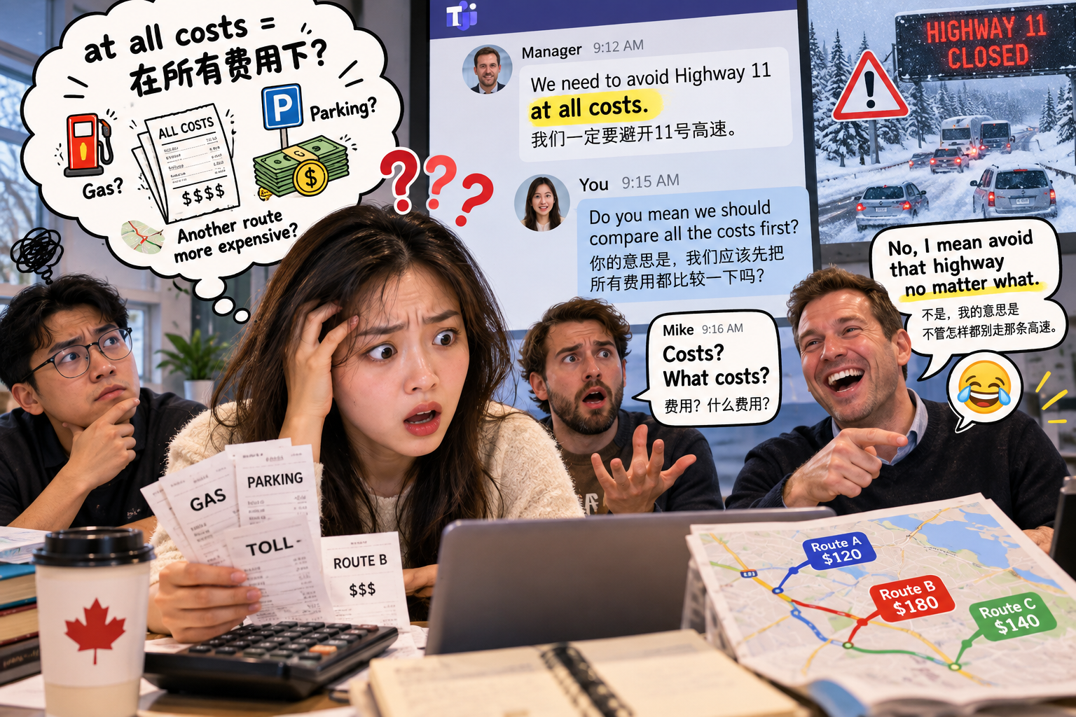 美剧学英语:at all costs - 加拿大同事说“at all costs”,我还以为要把所有费用都算一遍