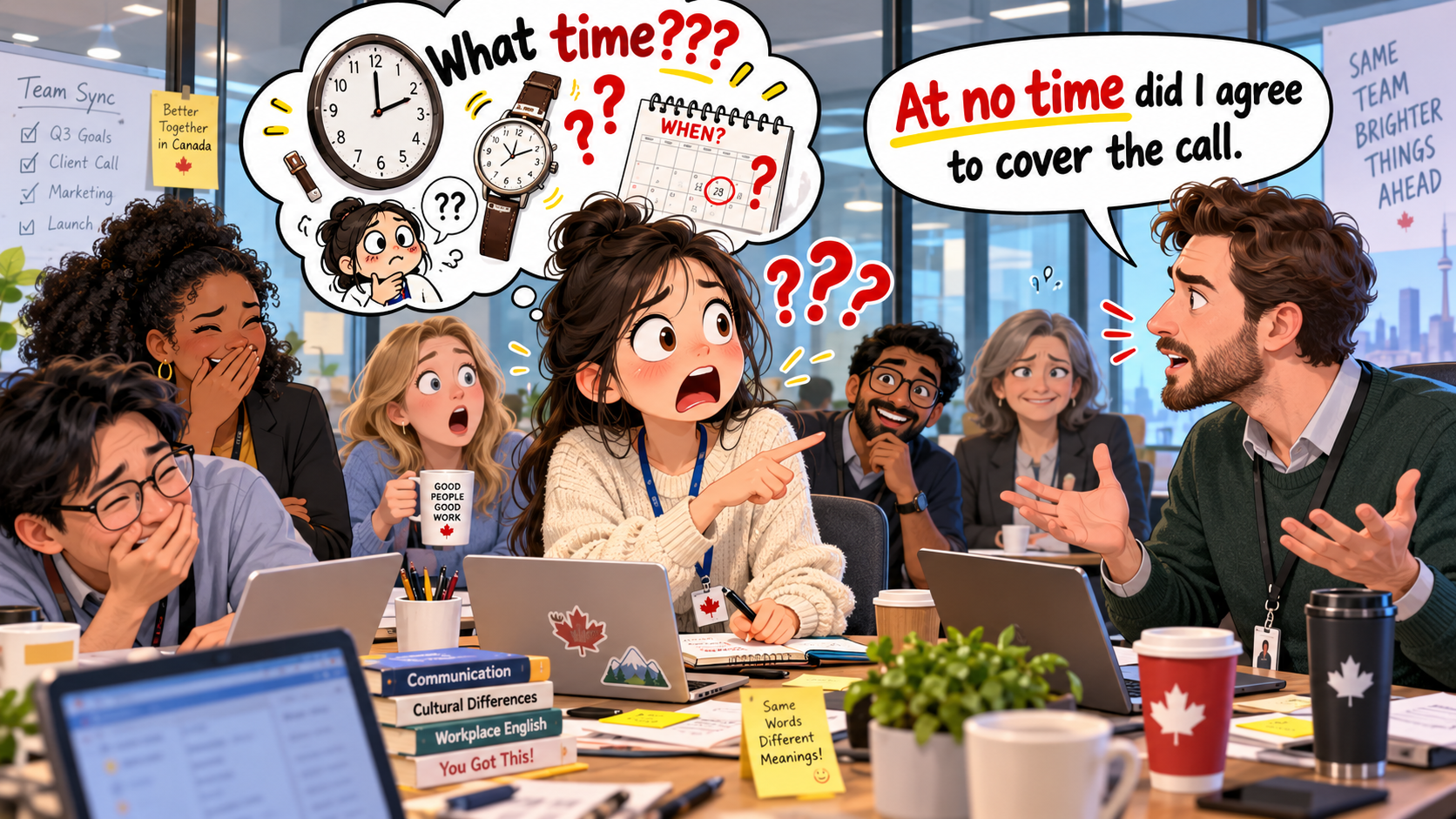 美剧学英语:at no time - 加拿大办公室里,同事说“At no time did I agree”,我以为他在问几点……