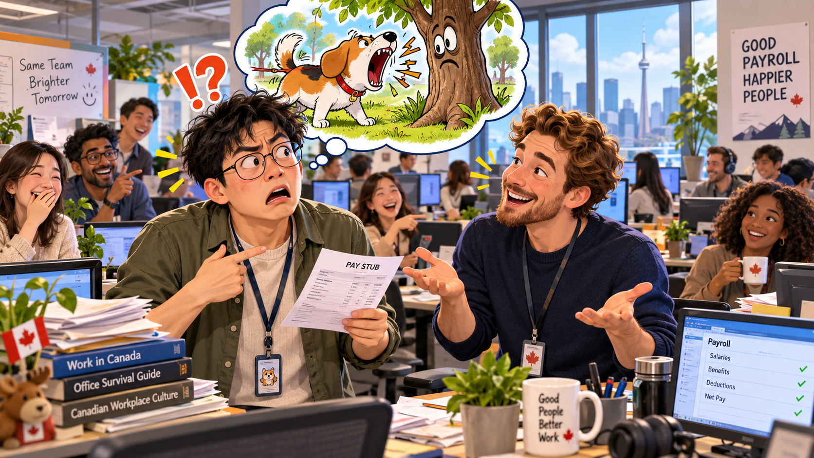 美剧说英语：bark up the tree - 加拿大办公室同事说我“barking up the wrong tree”，我以为他在骂我像狗一样乱叫……