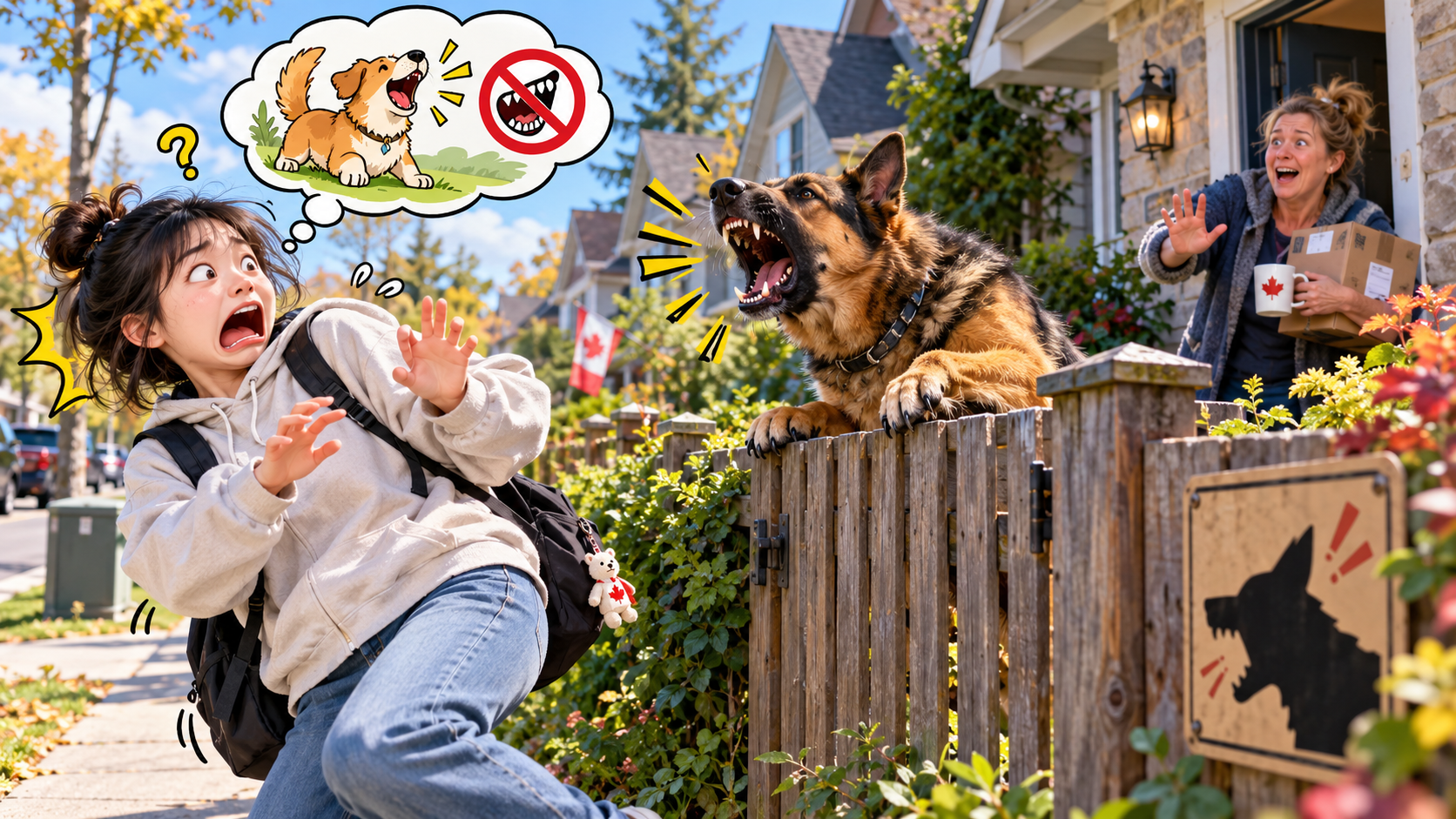 美剧说英语:barking dog never bites - 加拿大邻居说“barking dog never bites”,我居然真的往狗那边走了……