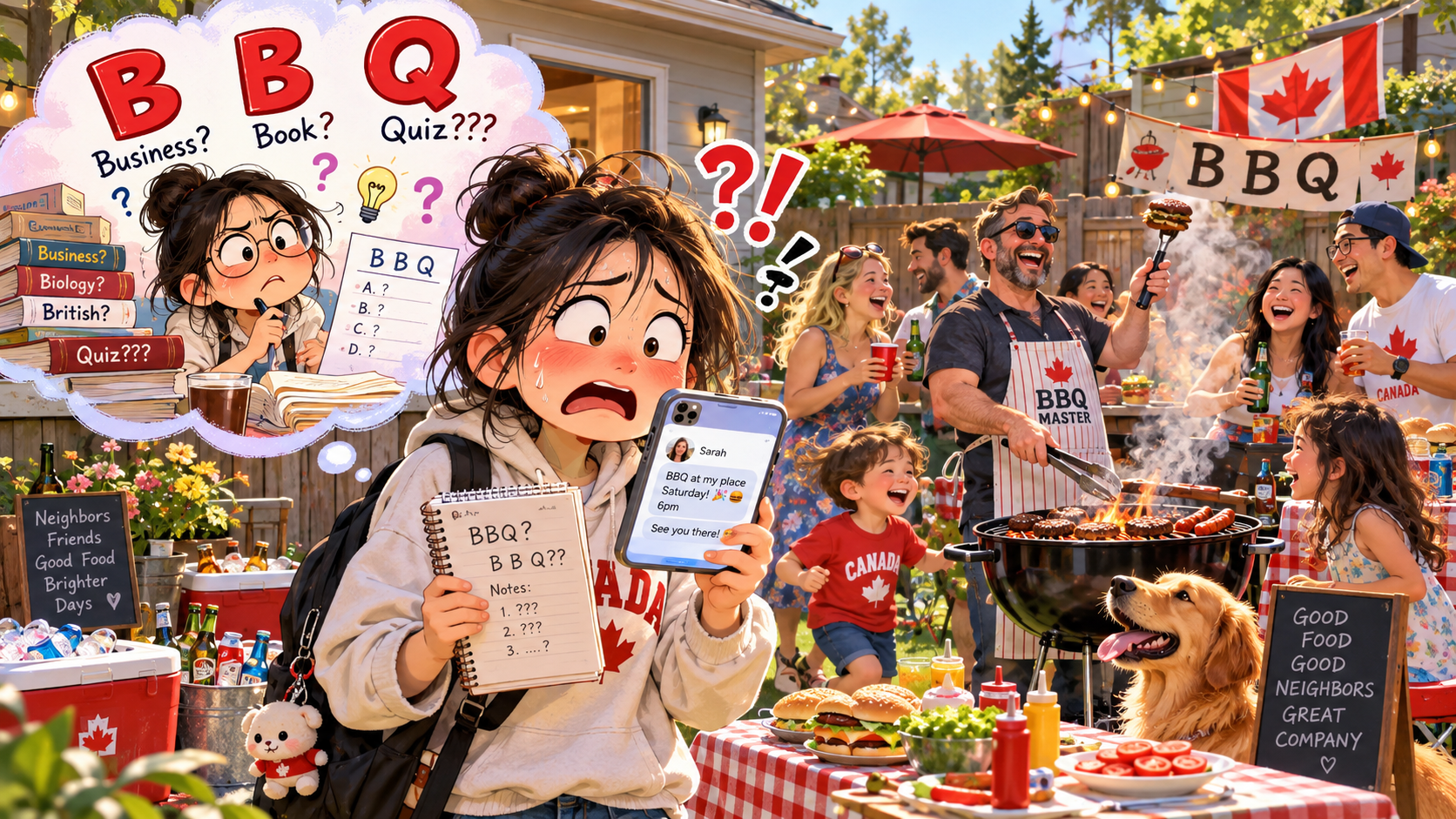 美剧学英语:bb q - 加拿大邻居说周末来BBQ,我盯着群聊里的“大写Q”看了半天……