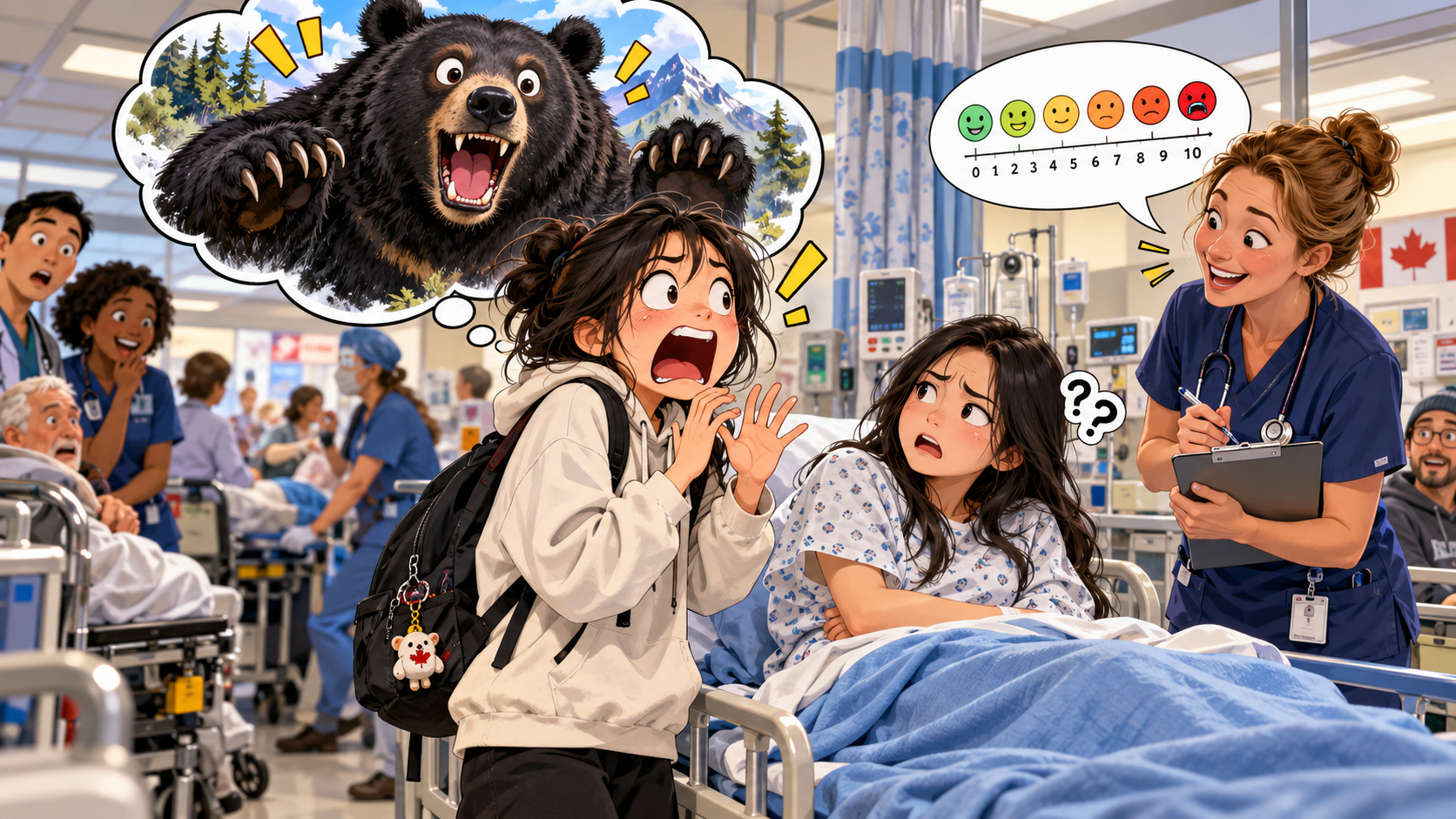 美剧学英语:bear - 加拿大医院护士说“Can you bear the pain?”,我脑子里立刻出现了一只熊……