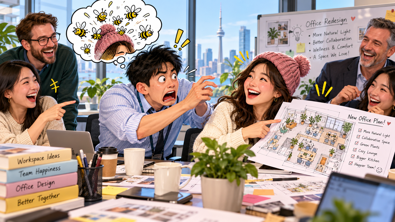 美剧说英语：bee in one's bonnet - 加拿大办公室同事说帽子里有蜜蜂，我差点打电话叫灭虫公司……