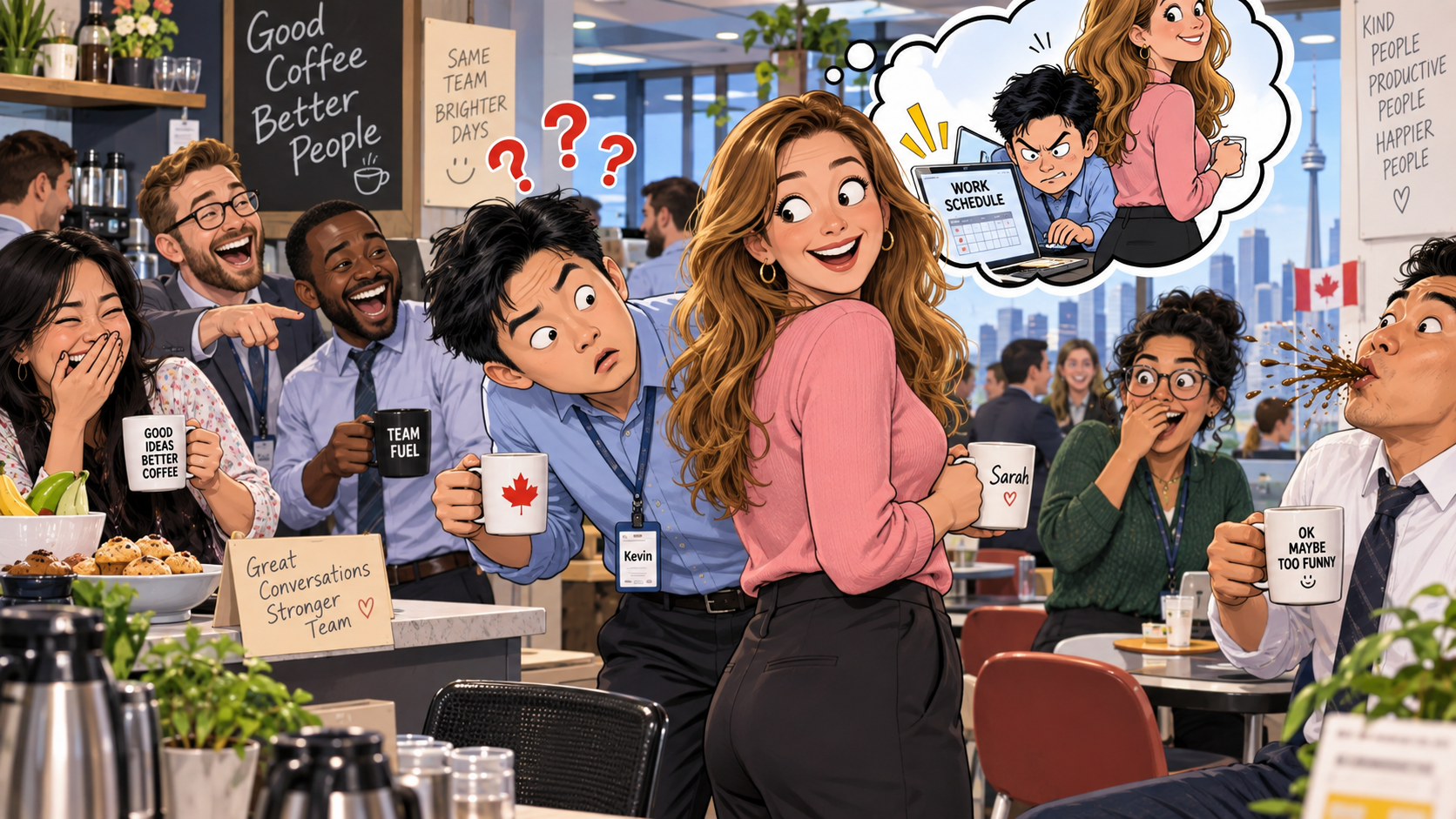 美剧学英语：behind someone's back - 加拿大办公室里同事说“behind her back”，我真的绕到她身后看了一眼……