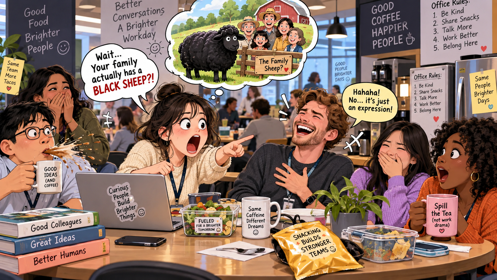 美剧学英语:black sheep - 加拿大同事说他弟弟是“black sheep”,我脱口而出:你们家还养羊?