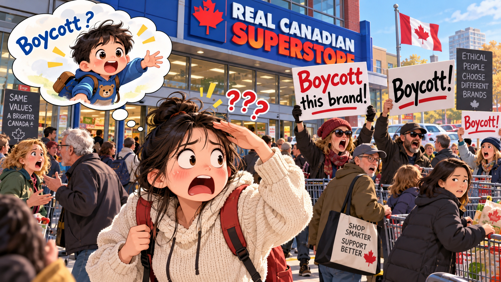 美剧学英语：boycott - 加拿大超市门口有人喊“boycott”，我还以为在找一个叫Boy的男孩……