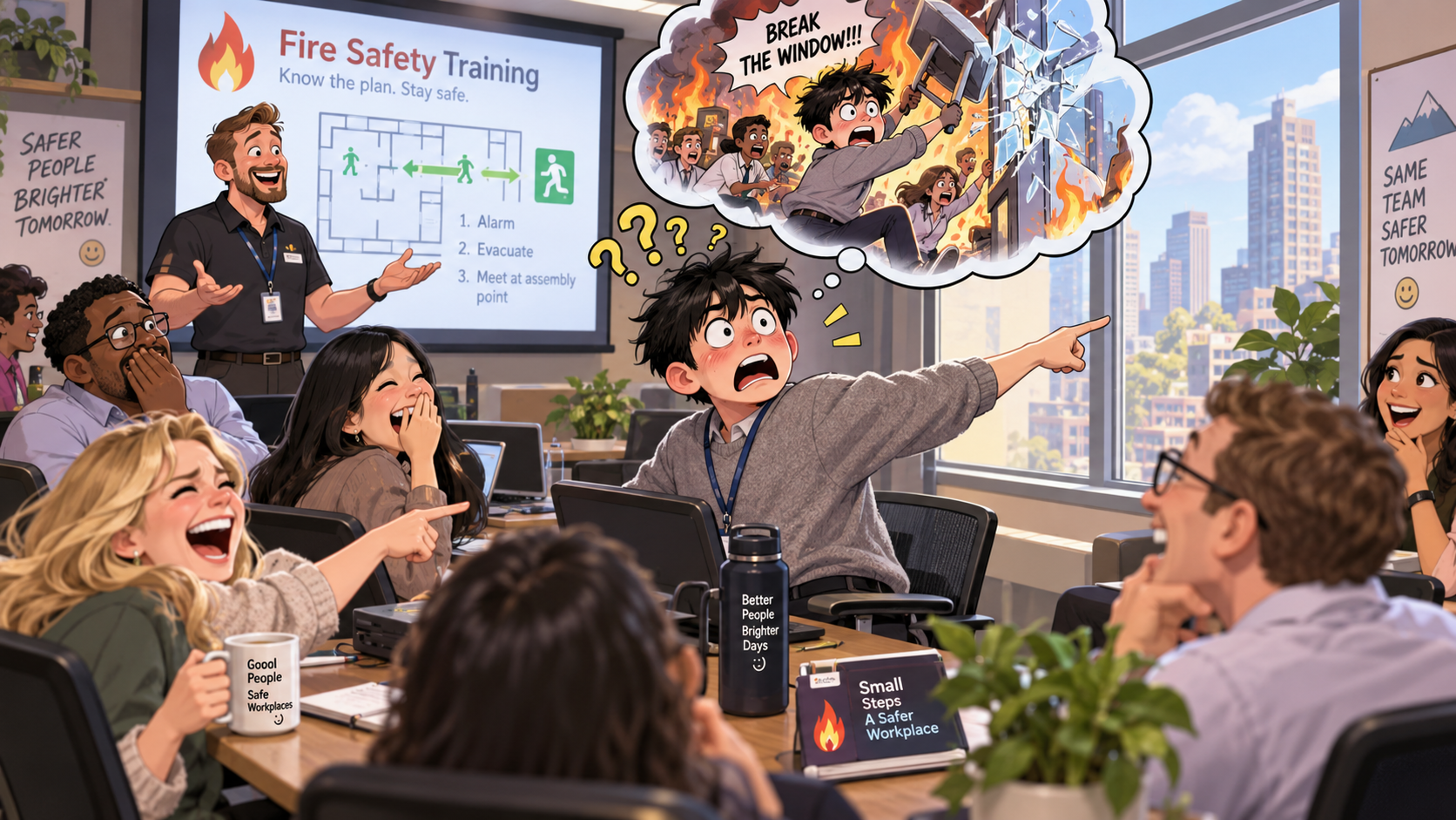 美剧学英语:break out - 加拿大办公室消防培训听到“if a fire breaks out”,我默默找起了能砸的窗户……