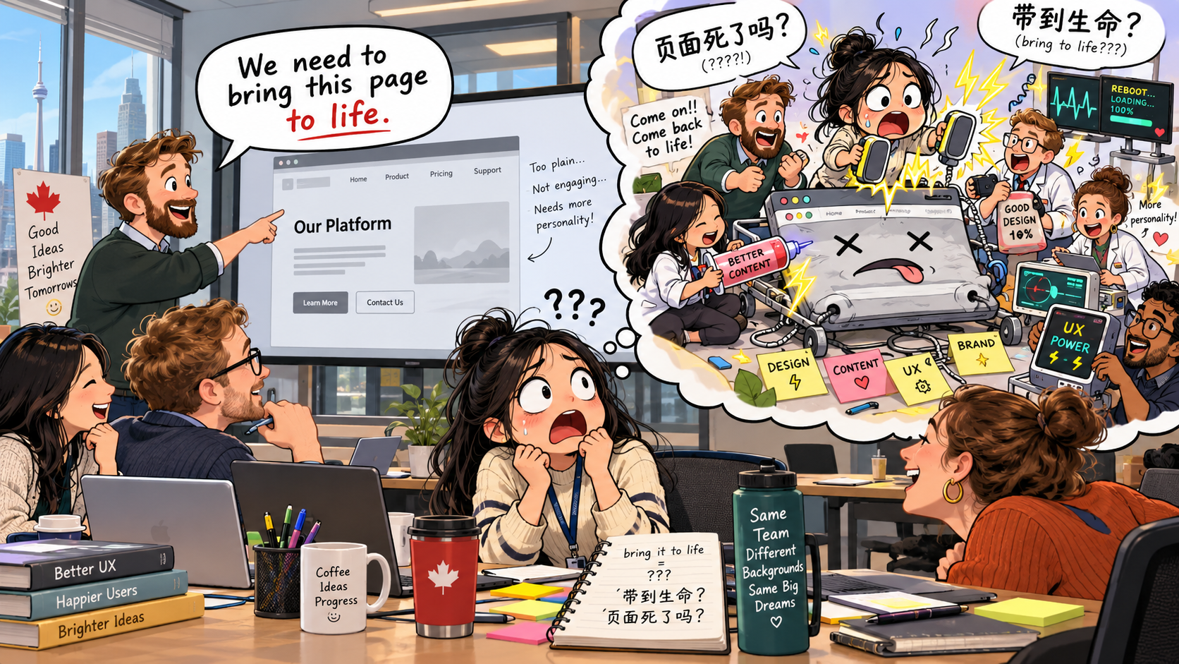 美剧学英语：bring to life - 加拿大办公室说“bring it to life”，我差点以为项目已经“死了”