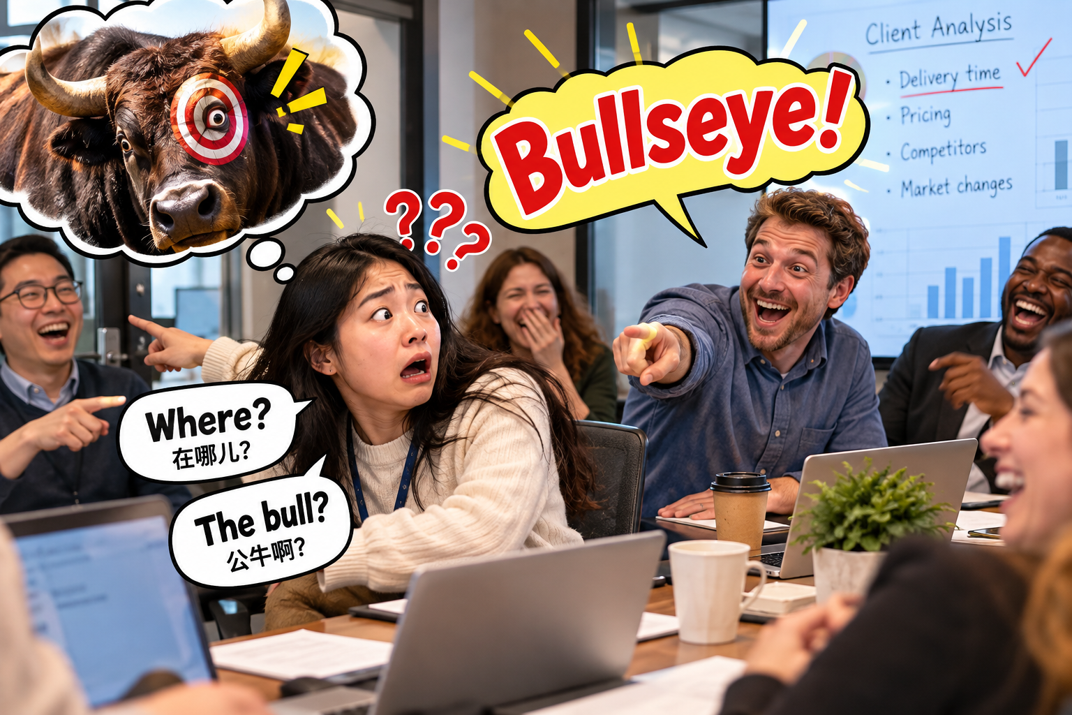 美剧学英语：bullseye - 加拿大同事说“Bullseye！”，我下意识问：哪儿有公牛？