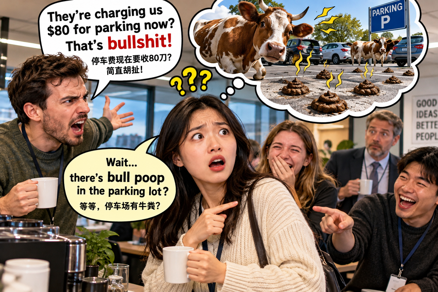 美剧说英语:bullshit - 加拿大办公室同事说“bullshit”,我差点给物业打电话……