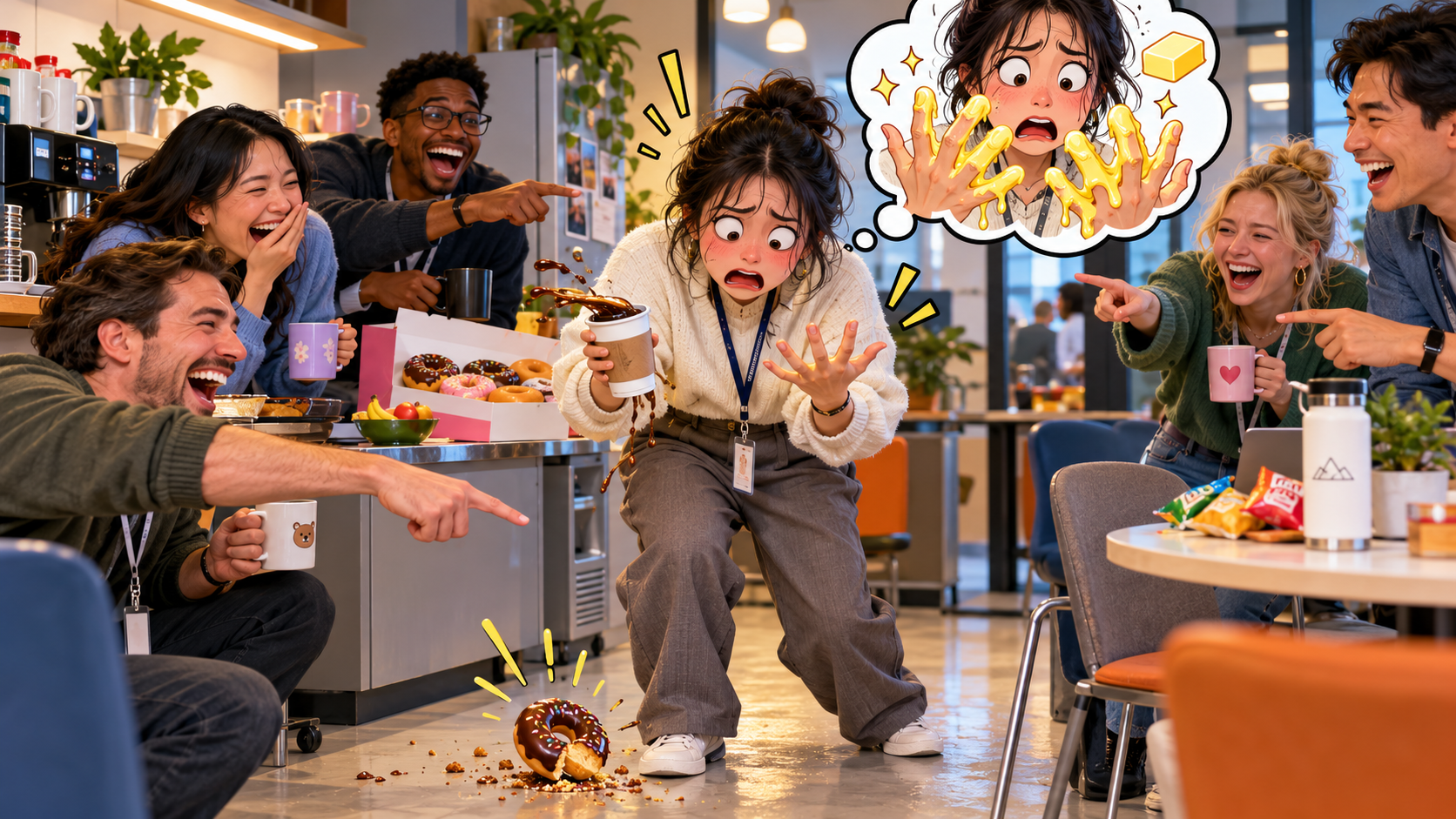 美剧学英语:butter fingers - 加拿大办公室里同事说我“butter fingers”,我下意识低头看了看手……