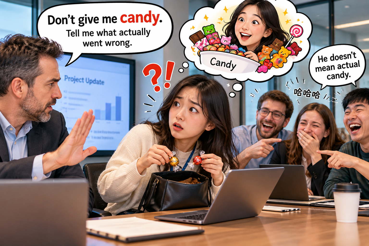美剧说英语:candy - 加拿大办公室里,老板说“别给我candy”,我真去翻抽屉找糖了
