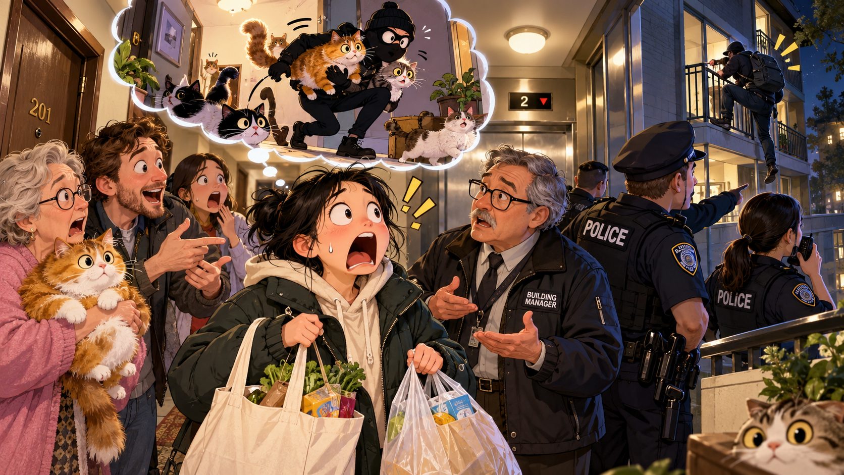美剧学英语:cat burglar - 加拿大公寓楼里听到“cat burglar”,我第一反应是:有人偷猫?