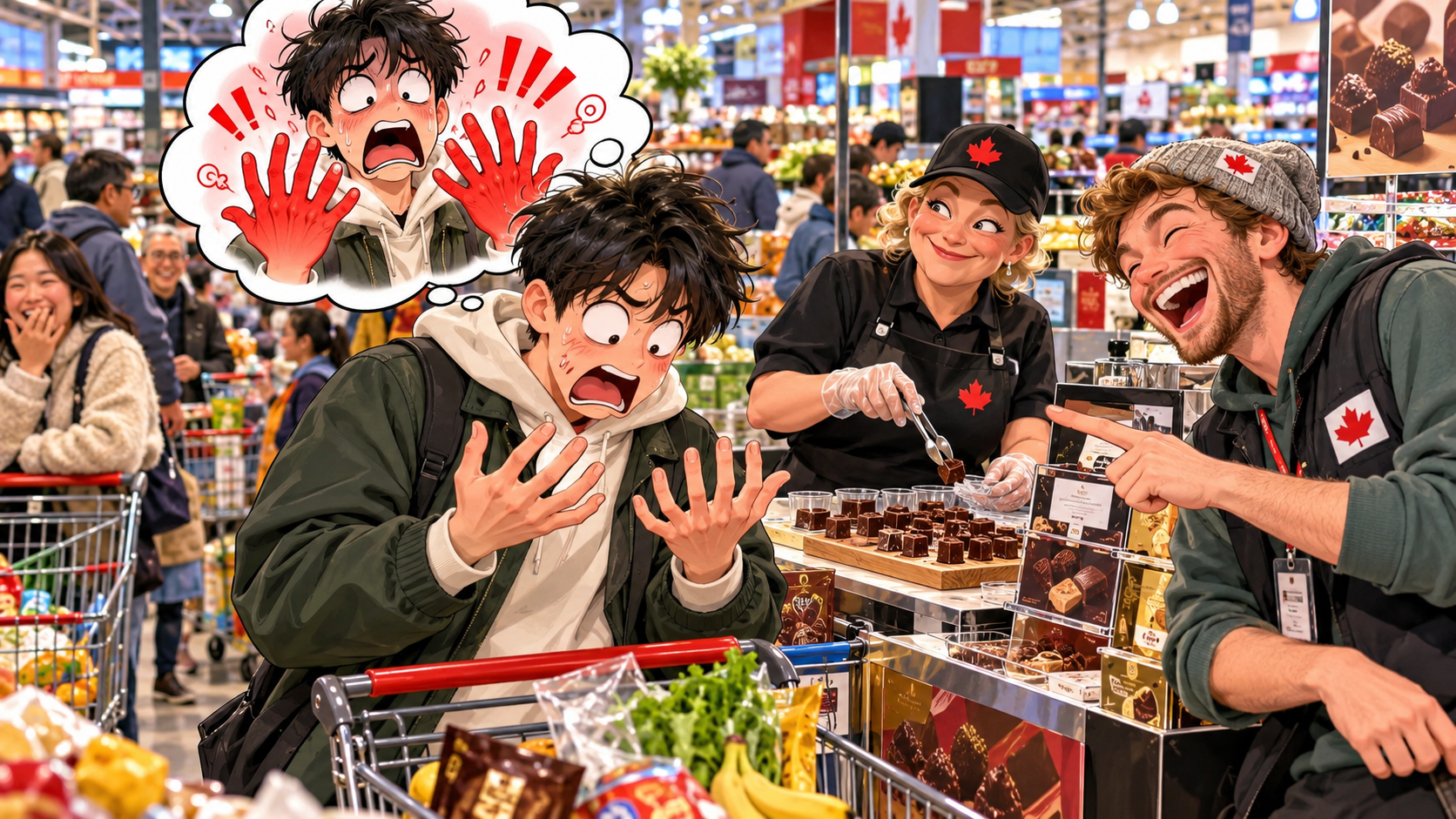 美剧说英语：caught red-handed - 加拿大超市里同事说我被 caught red-handed，我低头看了半天自己的手……