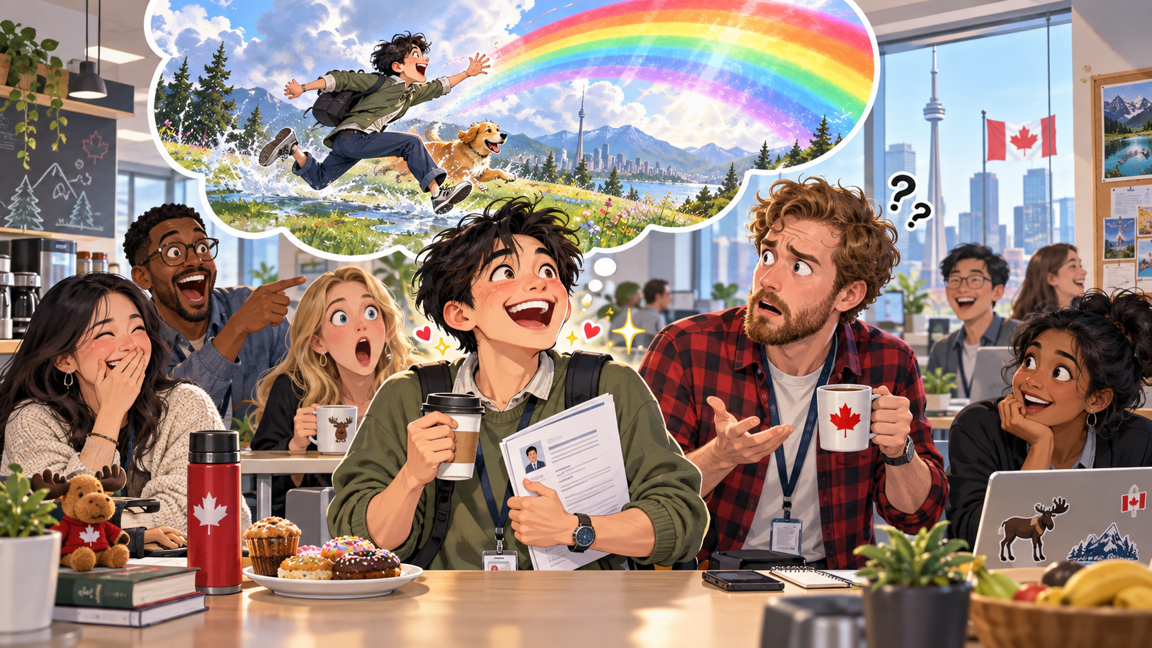 美剧学英语:chasing rainbows - 加拿大找工作时,同事说我在“chasing rainbows”,我居然笑着说:Thanks!