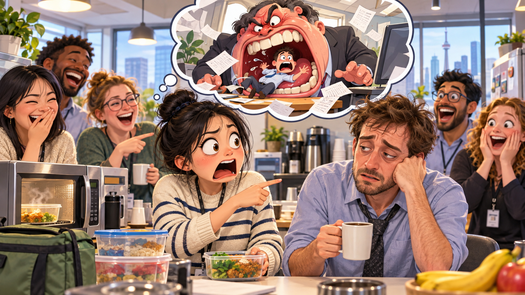 美剧学英语:chew someone out - 加拿大办公室同事说老板“chewed him out”,我脑子里那一幕越来越离谱……