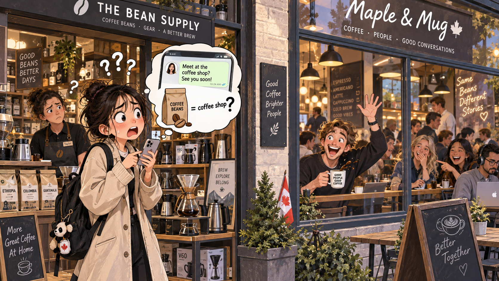 美剧学英语：coffee shop - 加拿大朋友说“coffee shop见”，我却跑进了一家卖咖啡豆的店……