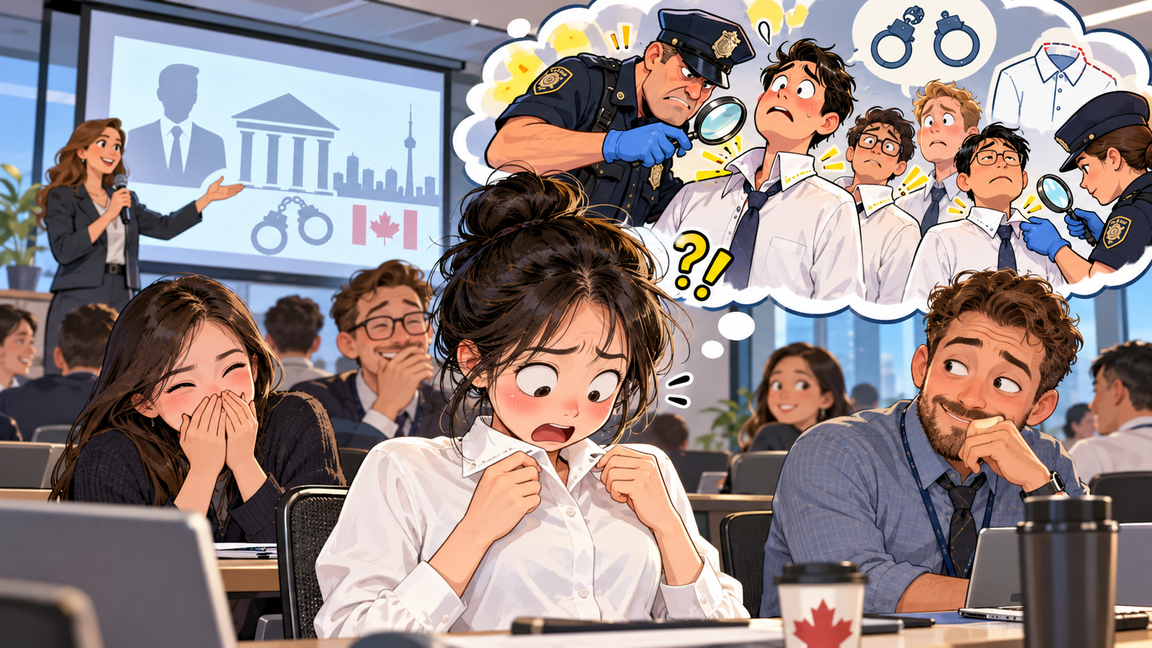 美剧说英语:collar crime - 加拿大办公室培训会上听到“collar crime”,我低头看了看自己的衬衫领子……