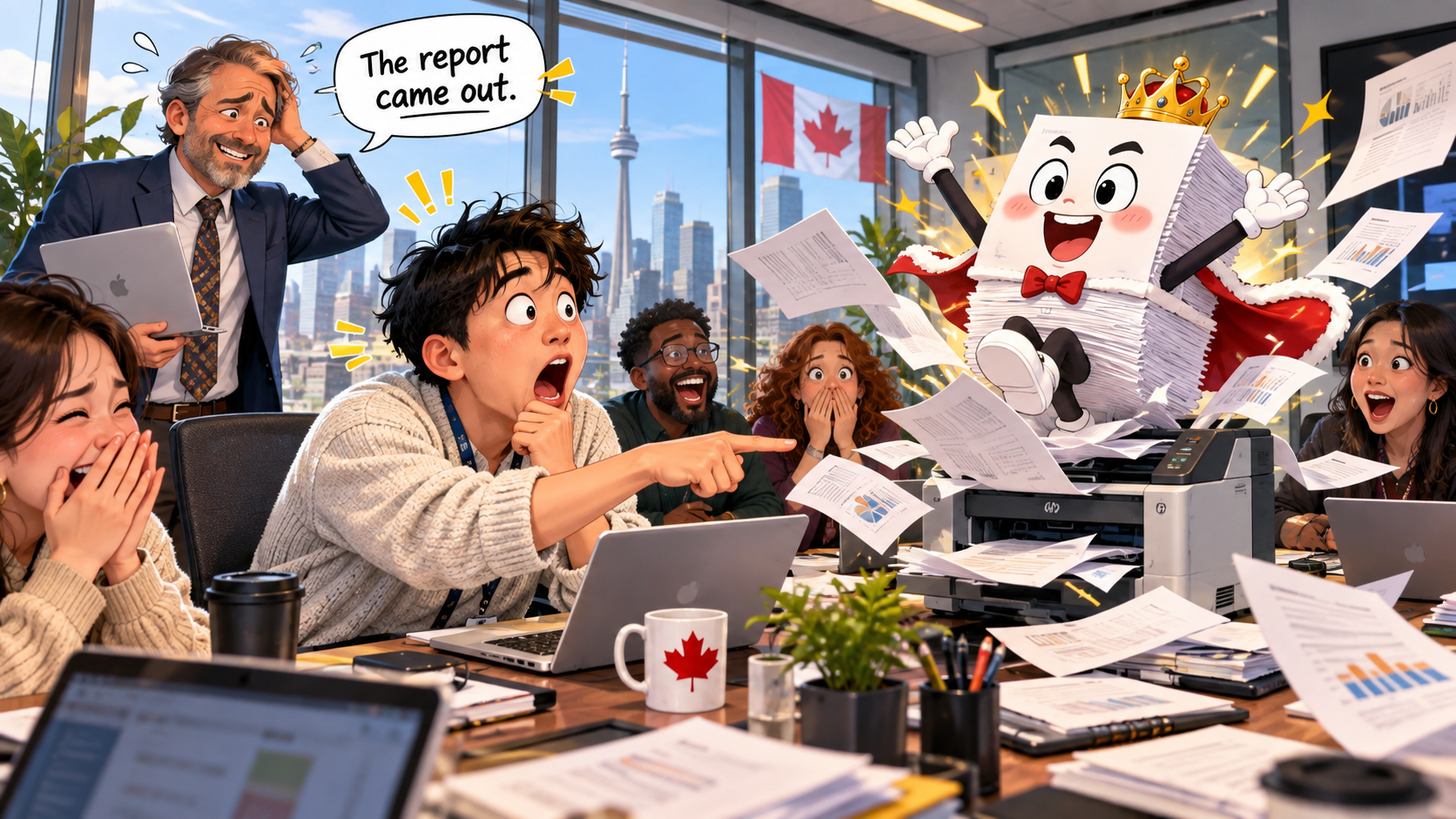 美剧学英语：come out - 加拿大同事说“the report came out”，我马上问：它从哪里出来了？