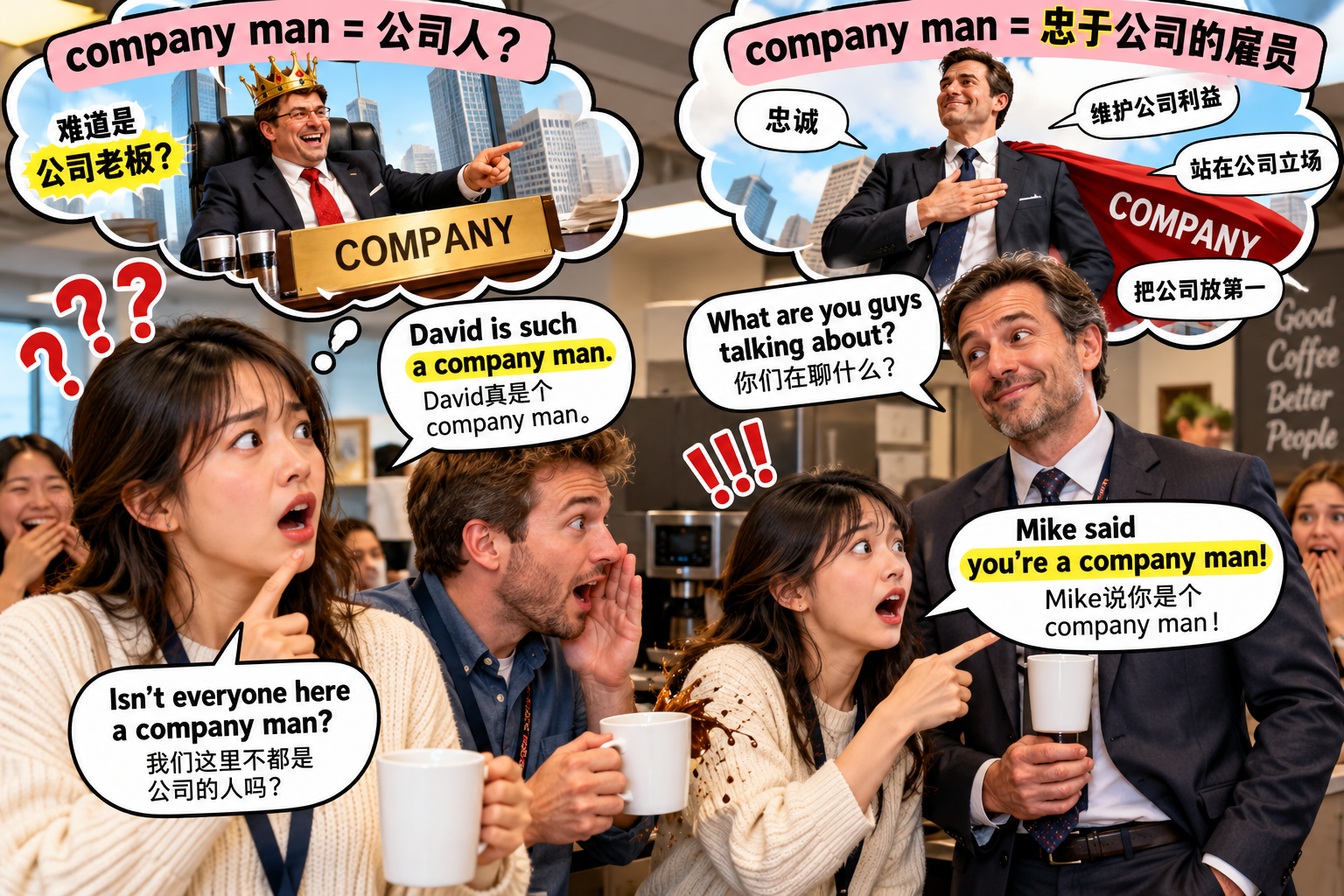 美剧说英语:company man - 加拿大办公室同事说经理是“company man”,我差点问他是不是公司老板……