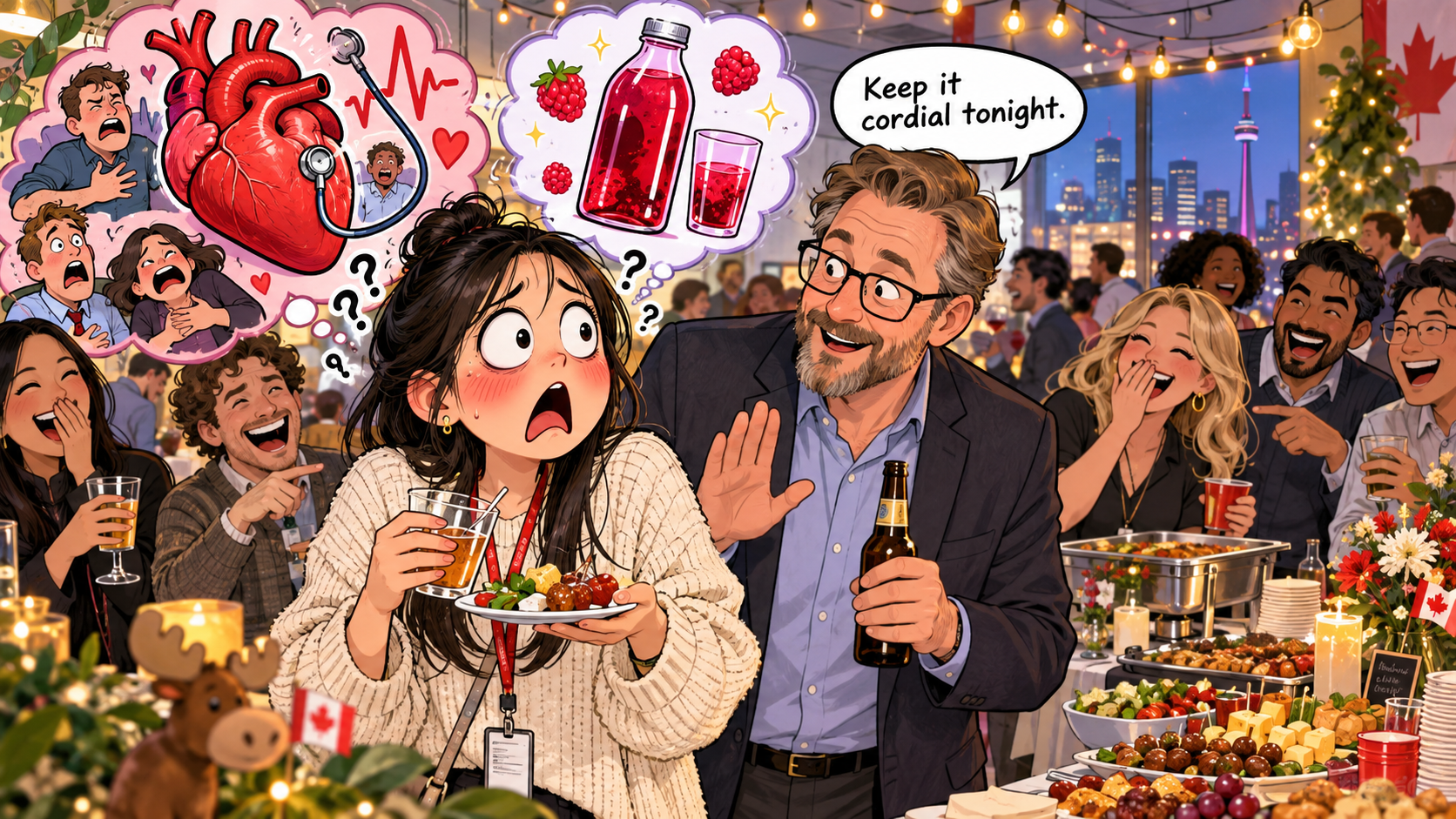 美剧学英语：cordial - 加拿大办公室聚餐，同事让我“keep it cordial”，我差点问他心脏怎么了……