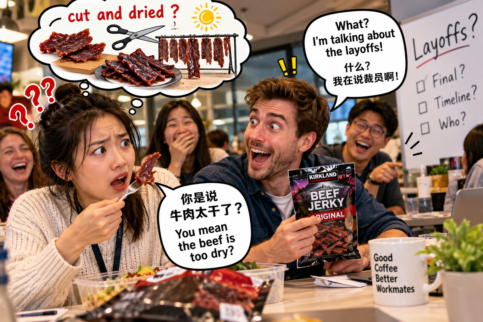 美剧说英语:cut and dried - 加拿大办公室讨论裁员,同事说“cut and dried”,我差点问他要不要加点水……