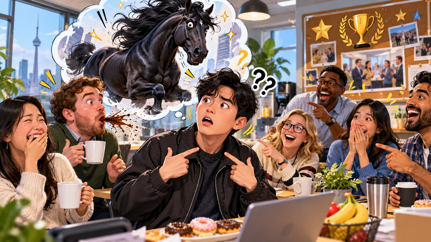 美剧说英语:dark horse - 加拿大办公室评奖,同事说我是dark horse,我却问:哪匹马?