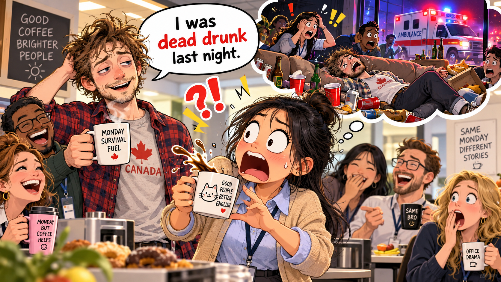 美剧学英语:dead drunk - 加拿大朋友说他昨晚“dead drunk”,我差点问要不要报警