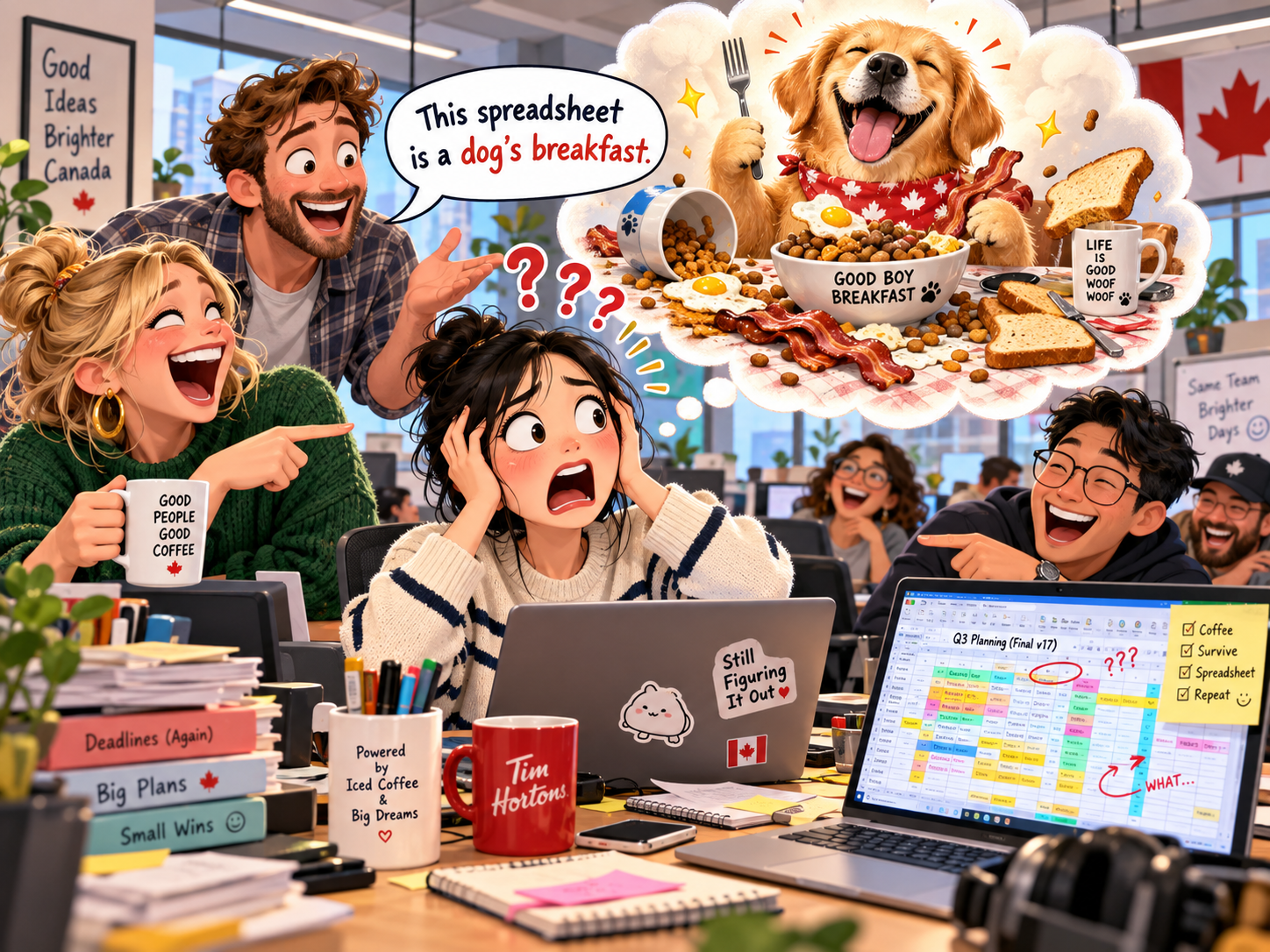 美剧学英语：dog's breakfast - 加拿大同事说“dog’s breakfast”，我还认真问：狗今天吃了什么？