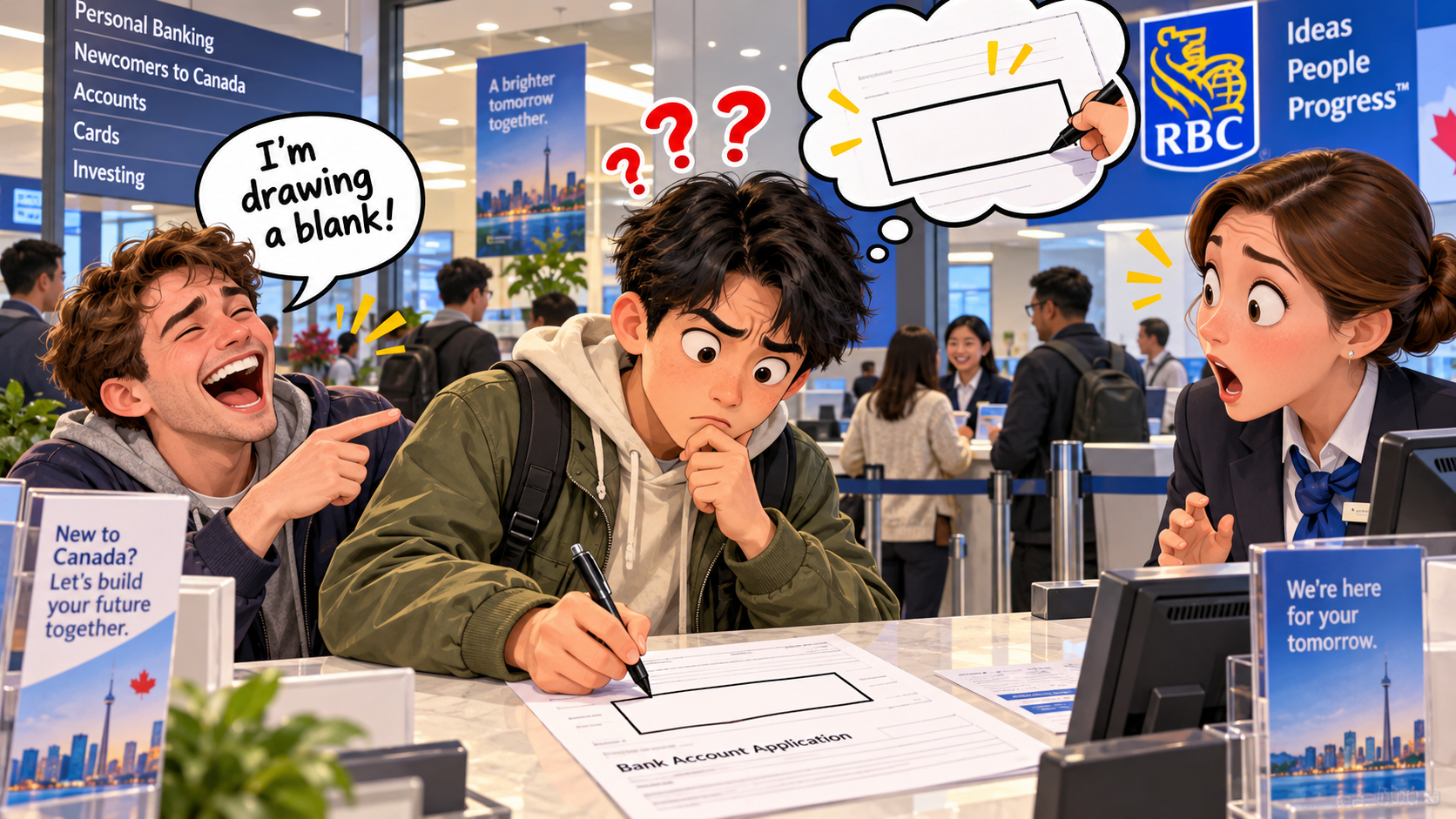 美剧学英语:draw a blank - 加拿大银行柜台说“draw a blank”,我差点问她:需要纸和笔吗?