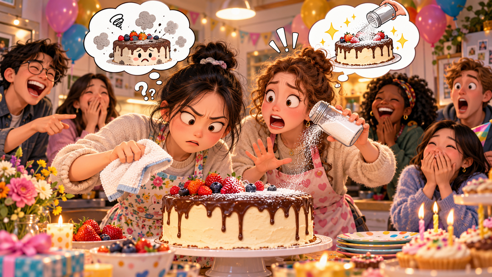 美剧学英语：dust - 加拿大朋友让我“dust the cake”，我拿起抹布准备擦蛋糕……