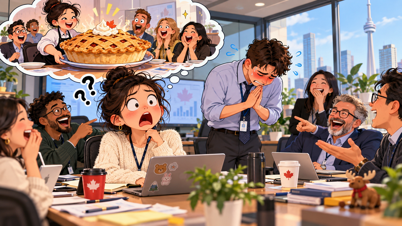 美剧学英语:eat humble pie - 加拿大办公室同事说要“eat humble pie”,我真的问他哪家店有卖