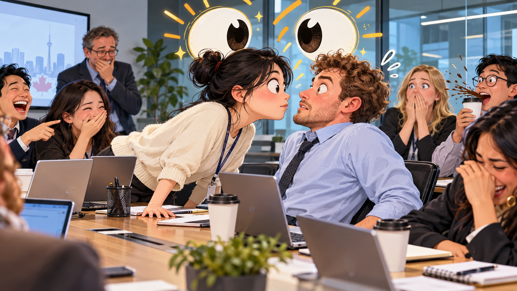 美剧学英语：eye to eye - 加拿大同事说“eye to eye”，我真的盯着他眼睛看了半天……