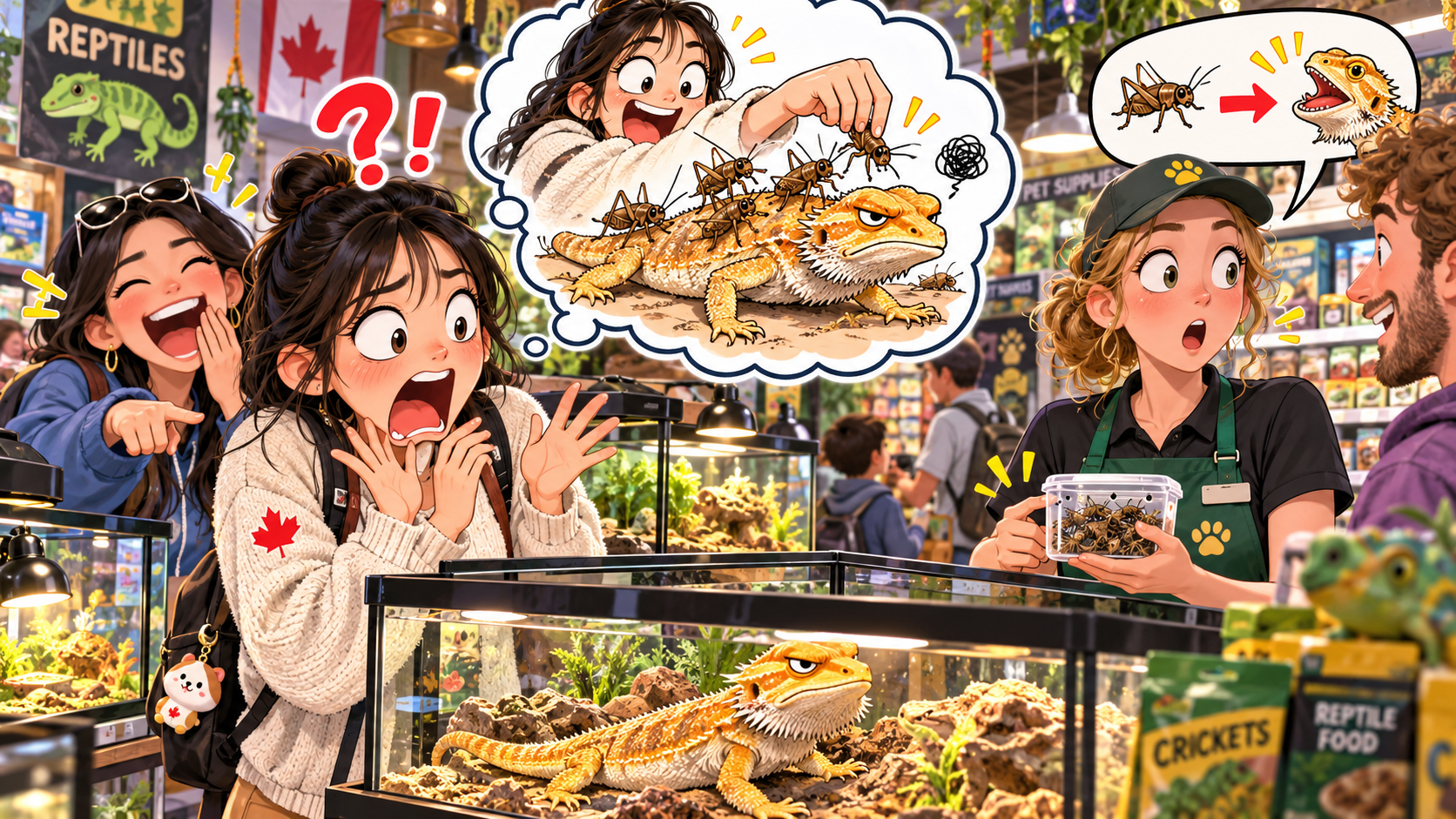 美剧学英语：feed on - 加拿大宠物店店员说“feed on”，我差点以为要把虫子放它身上喂……