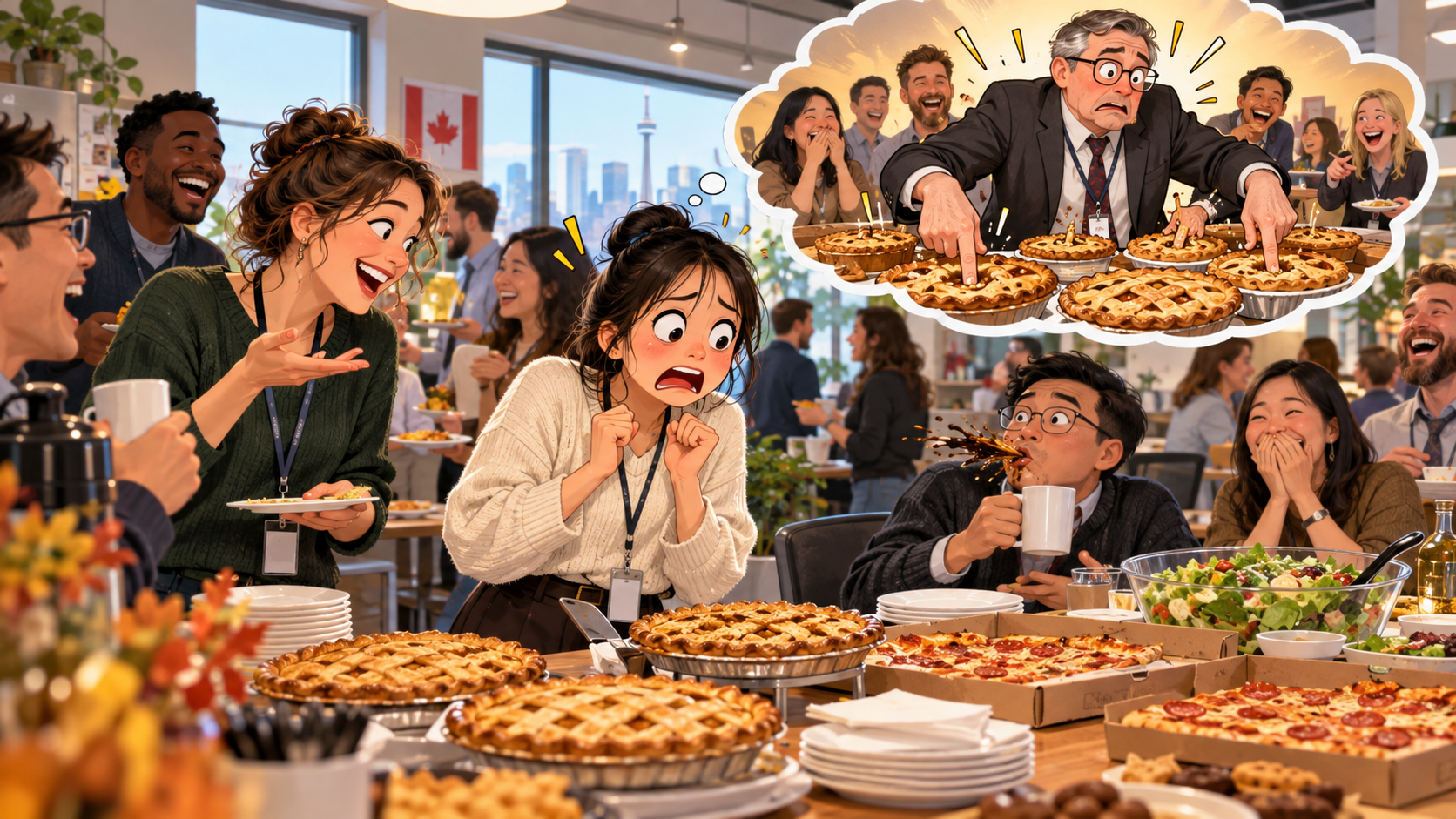 美剧学英语:finger in every pie - 加拿大办公室同事说他“每个派里都有手指”,我差点没敢吃午餐