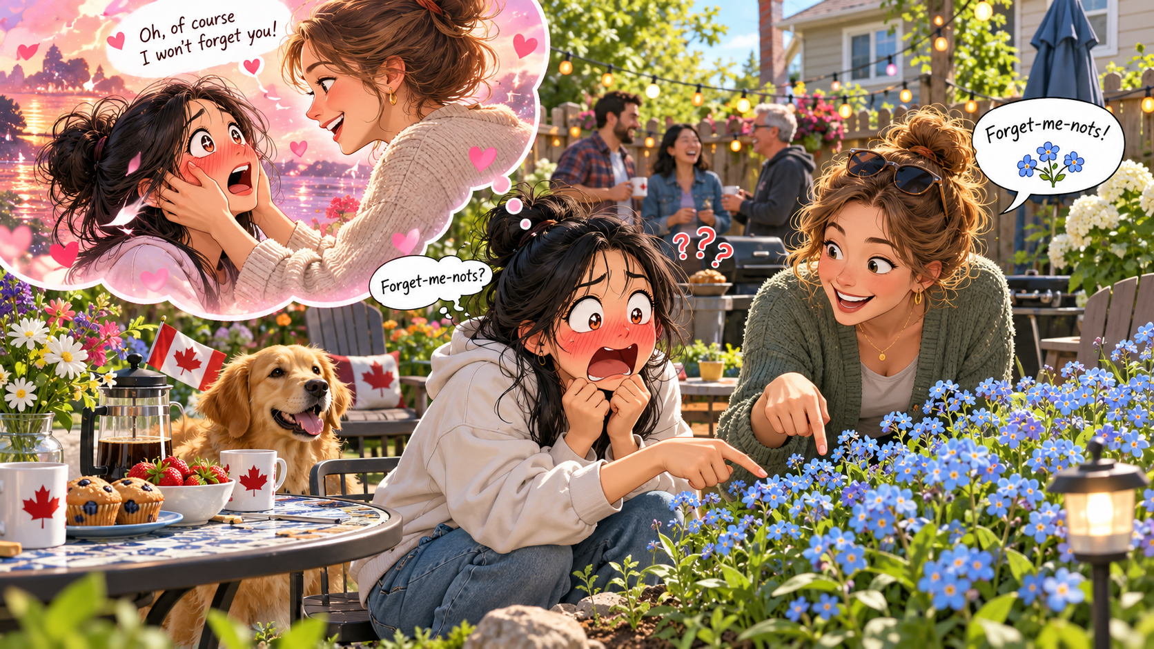 美剧学英语:forget-me-not - 加拿大邻居家花园,她突然对我说“forget-me-not”,我还以为她舍不得我走……
