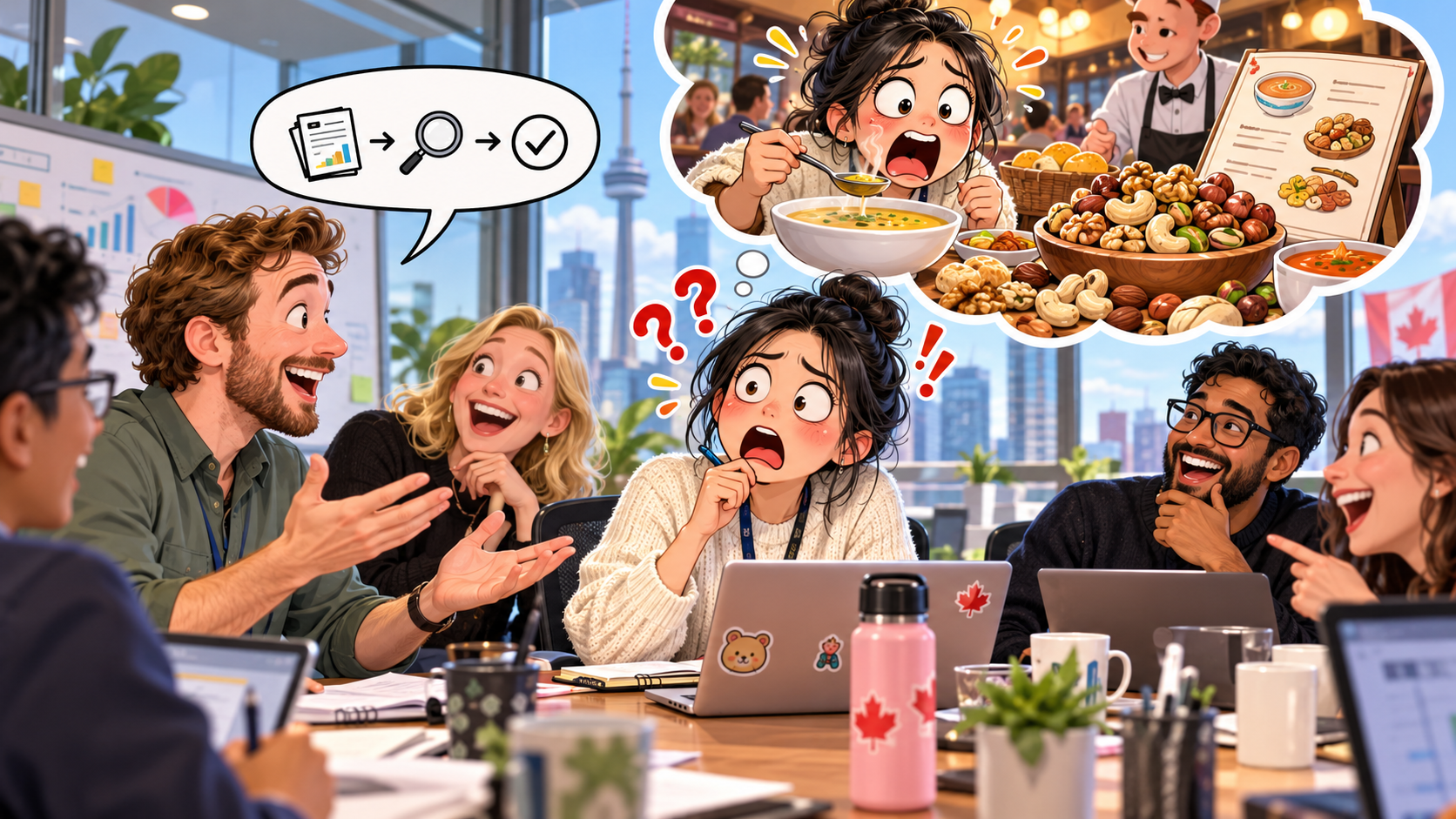 美剧学英语：from soup to nuts - 加拿大同事说“from soup to nuts”，我还以为公司午餐要从汤吃到坚果……