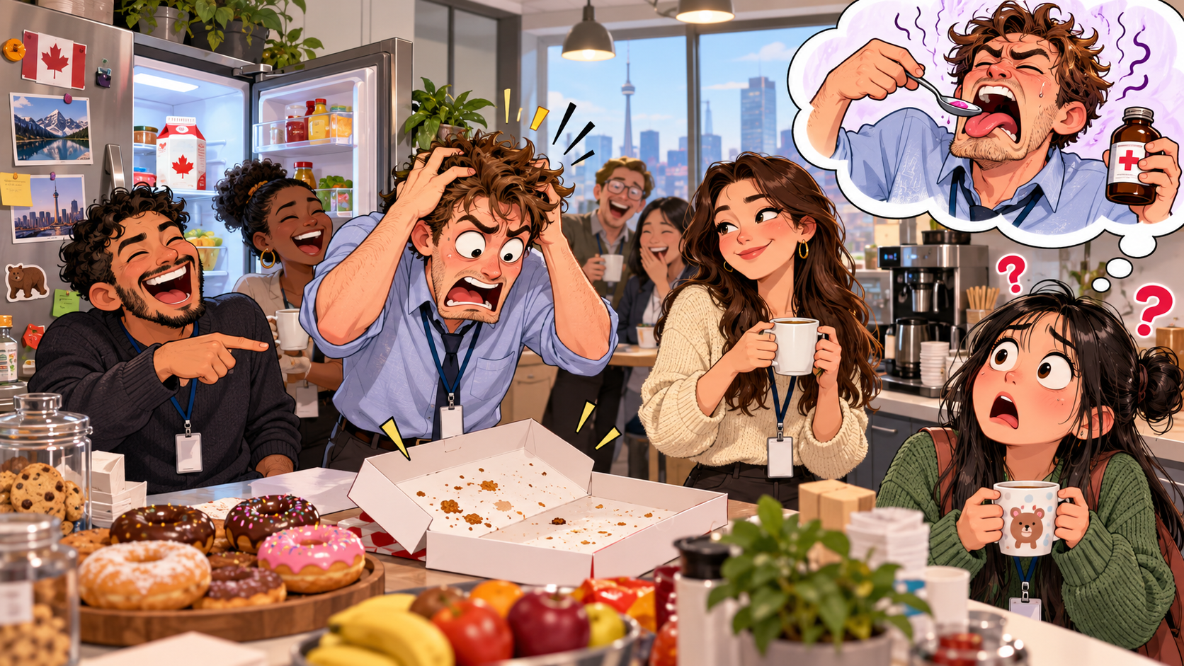 美剧学英语:get a taste of one's own medicine - 加拿大办公室:同事说让我“尝尝自己的药”,我差点问他药在哪儿