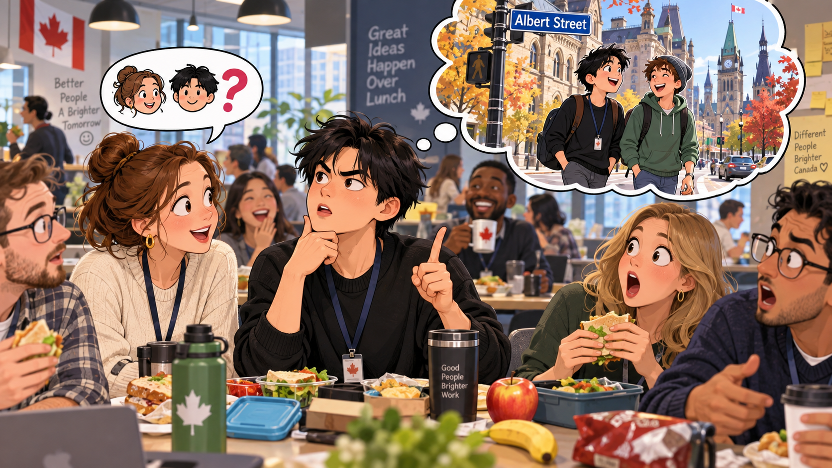 美剧学英语：get along - 加拿大办公室午休，同事问我和室友 get along 吗，我认真说：我们都沿着 Albert Street 走……