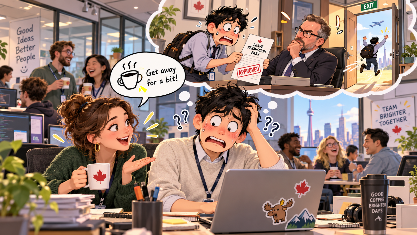 美剧说英语:get away - 加拿大办公室同事说“get away”,我还以为他让我“得到一个离开”……