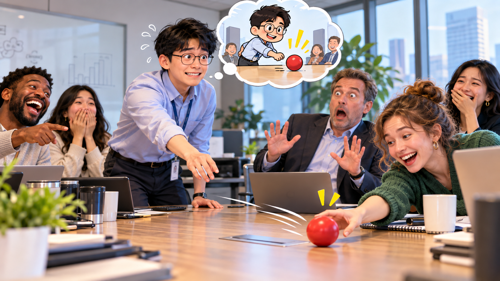 美剧学英语:get the ball rolling - 加拿大办公室破冰会,同事说“get the ball rolling”,我真的开始找球了……