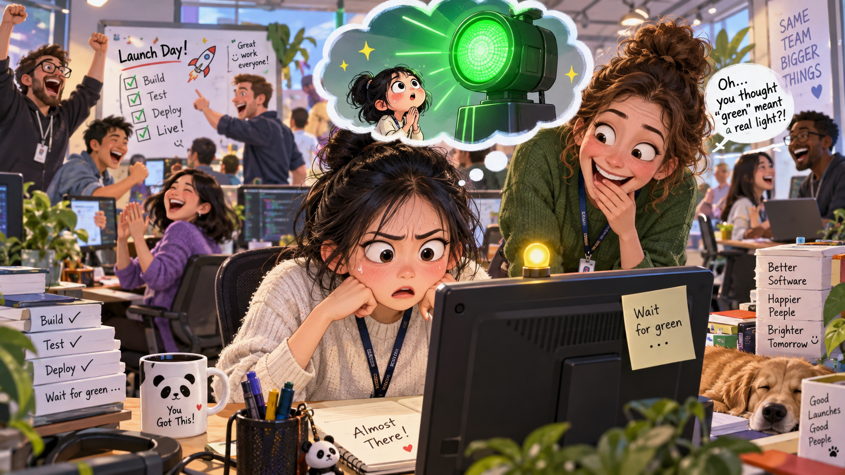 美剧学英语：get the green light - 加拿大办公室老板说“we got the green light”，我盯着系统状态灯等了半天……