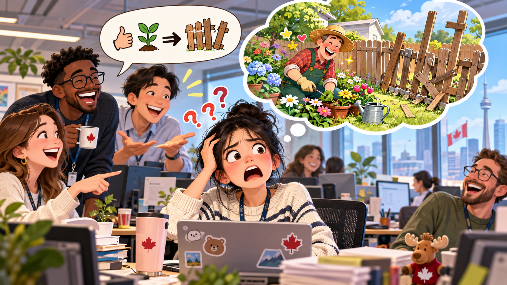 美剧学英语:good gardener makes a bad fence - 加拿大办公室同事突然聊“园丁和栅栏”,我差点把物业电话都找出来了……