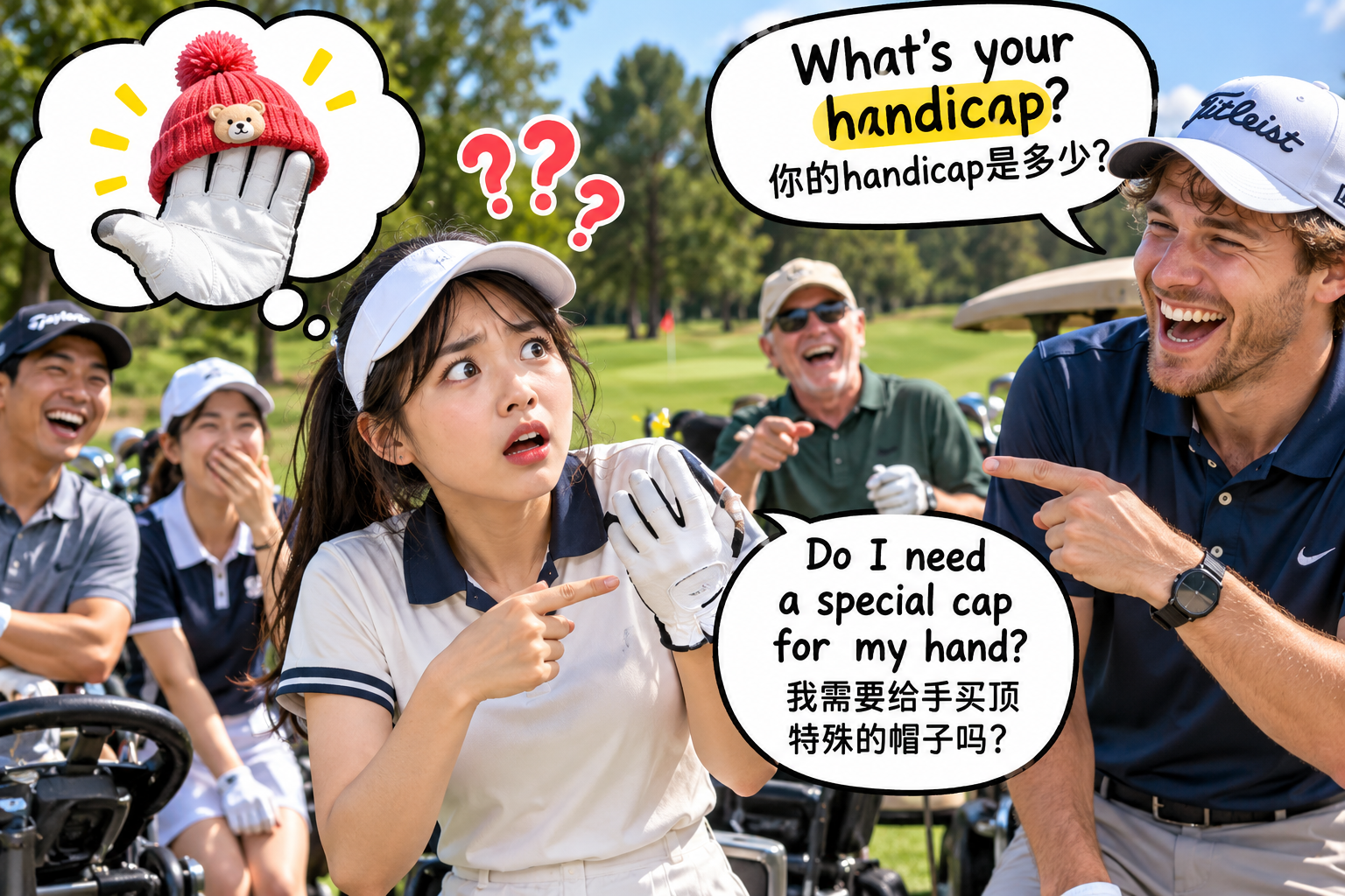 美剧说英语：handicap - 加拿大同事说打高尔夫有“handicap”，我看了半天他的手：帽子在哪儿？