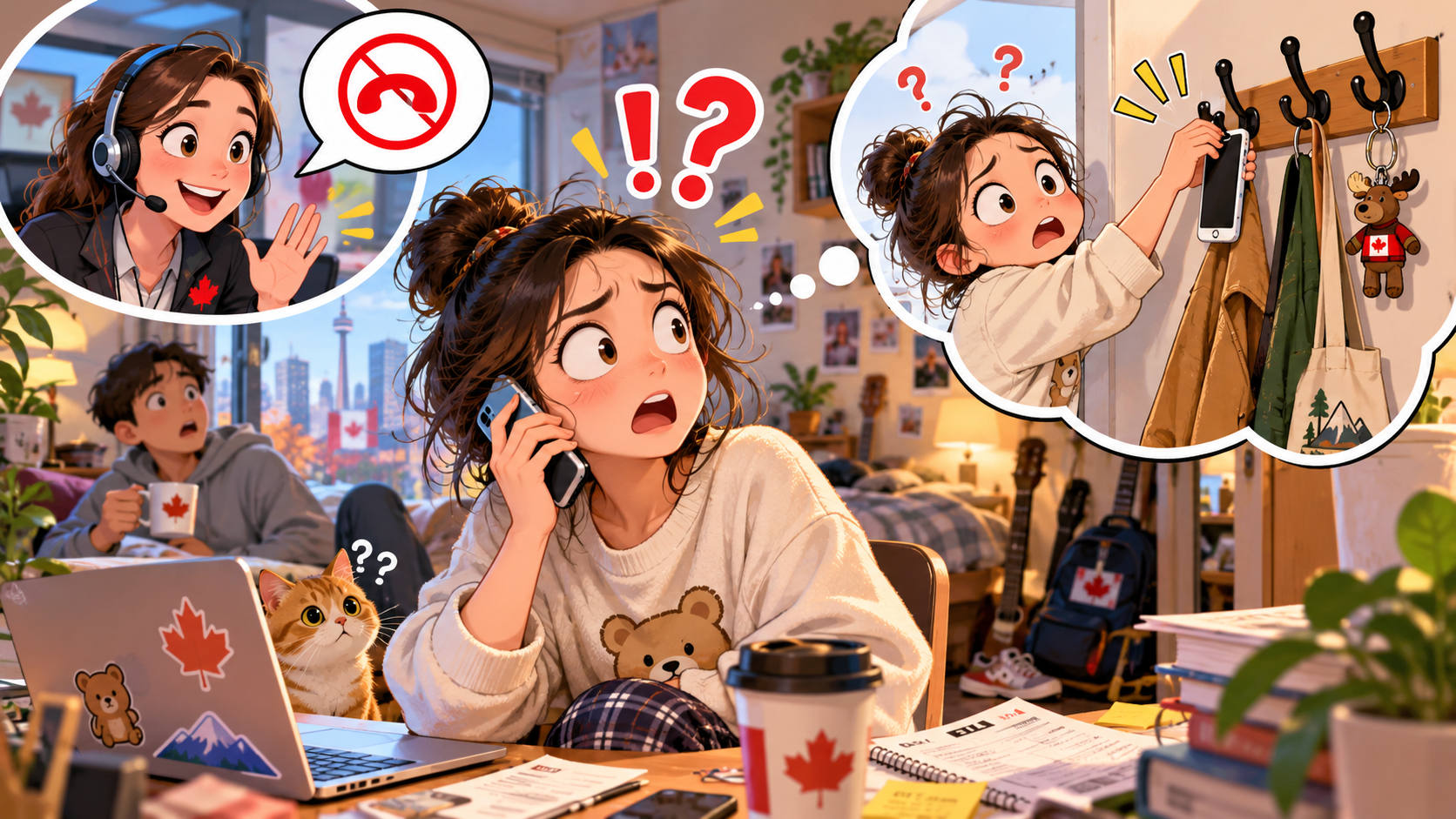 美剧学英语：hang up - 加拿大客服让我“hang up”，我抬头找了半天：电话到底挂哪儿？